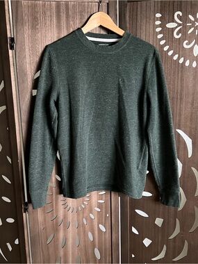 American Eagle Outfitters Men's Crewneck Sweater - Forest Green